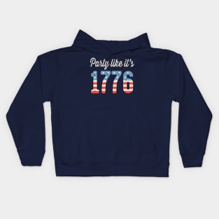 Party Like It's 1776 USA Flag Kids Hoodie